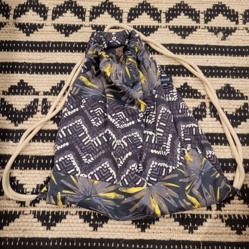 Maaji Blue and Yellow Backpack with Nautical Flair